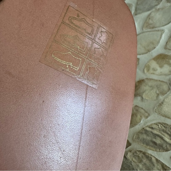 New Either/ OR Tan Woven Leather Heels Sandals Size 9 - Picture 13 of 13